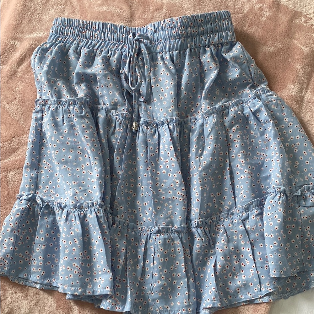 Princess Polly Blue Bubble Mini Skirt